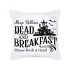 Halloween cartoon pumpkin moon bat house decoration pattern pillowcase bedroom living room sofa cinema car garden pillowcase