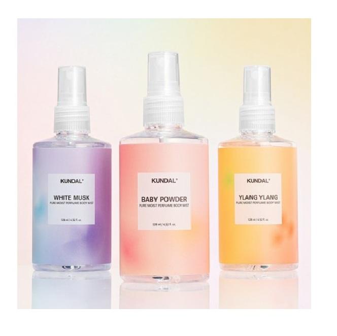 KUNDAL Baby Powder Pure Moist Perfume Body Mist 128ml (2-Pack)