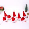 5/10Pcs Mini Christmas Hat Hair Clip Set Red Christmas Color Hanging Hat Diy Christmas Party Decoration