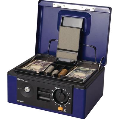 CARL Handheld Safe Cash Box A5 Blue CB-8570
