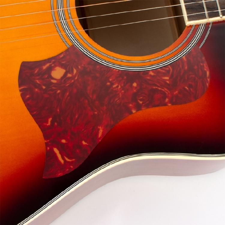 Klebe-Kratzschutzplatte Akustikgitarre Anti-Kratz-Schutzplatte Kunststoff Folk-Gitarre Schlagbrett Gitarrenzubehör