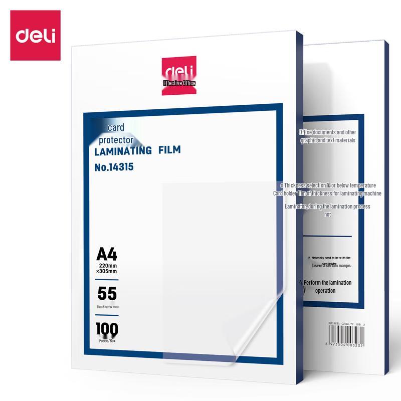 Deli A4 Laminating Film CN plug (adapter included)