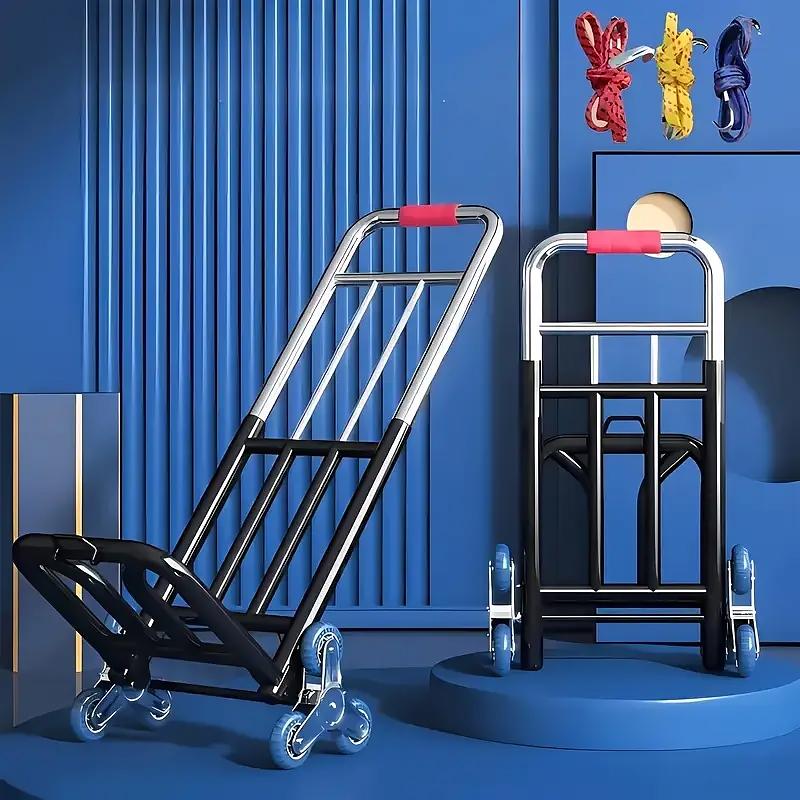 1 tk Kokkupandav Ostukäru Transportkäru Kaasaskantav Trepist ronimiseks Liigutamiseks Suur Kandevõime Transportimine Mitu Suurust