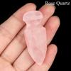 1Pc Natural Quartz Dagger Sword Carving Stone Ornaments Decorative, Reiki Healing Gemstones Home Decor, DIY Jewelry Craft Collections Gifts 50×20mm