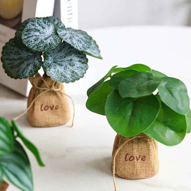1 buc Ornament plin de vitalitate Plante verzi Flori proaspete simulate Bonsai natural de interior Plantă simulată în ghiveci