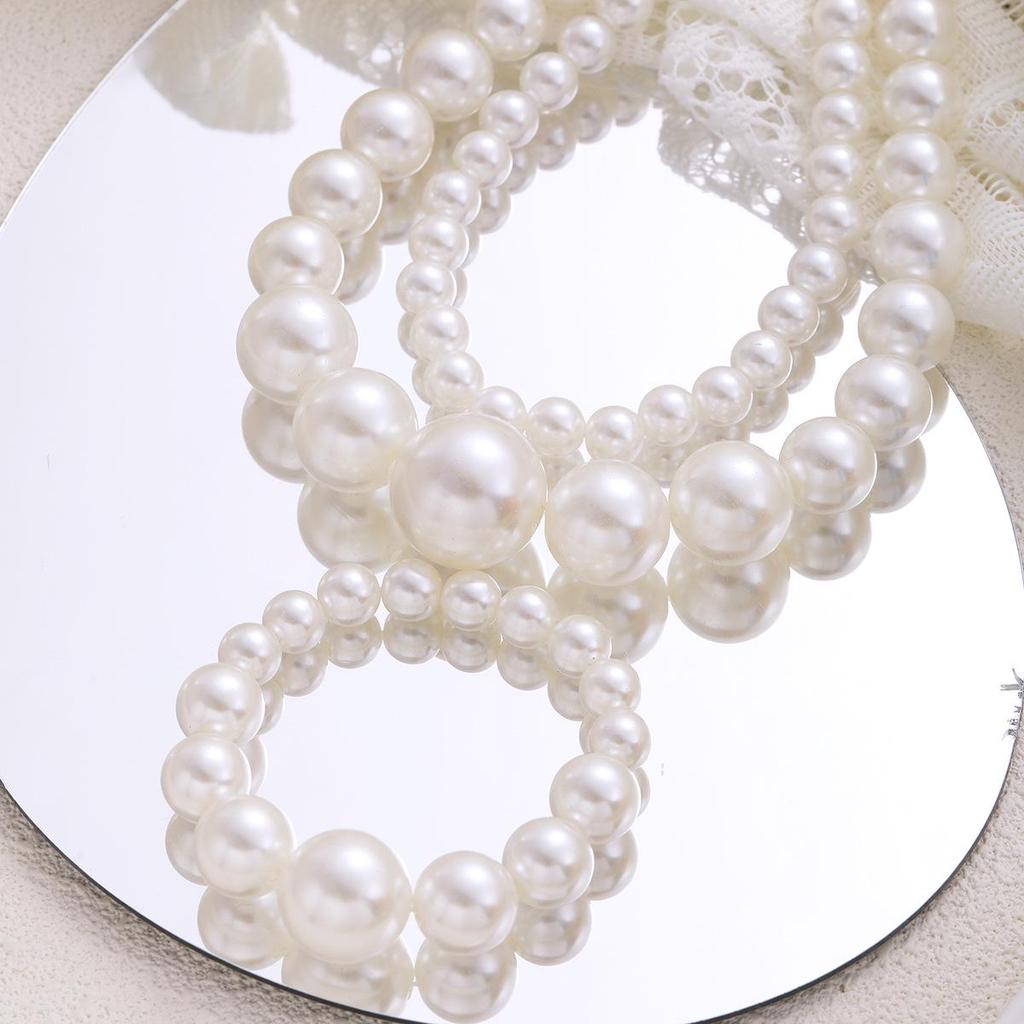 Bold Pearl Choker: Multi-layer Statement Necklace for Women