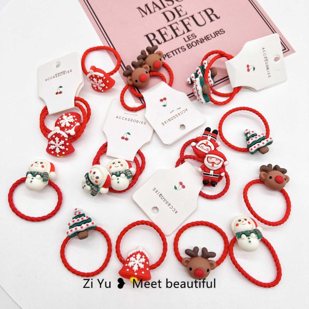 2022 Niedliches Weihnachts-Haarband für Kinder: Schneemann und Weihnachtsmann Baby Kopfschmuck