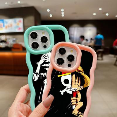 Macaron Soft TPU Phone Case for Samsung A11 A12 A13 A14 A15 A20 A23 A24 A25 A52 A53 A54 A55 J7 S20 S23 FE S24 Ultra Cover Ae55 Anime OnePiece Luffy