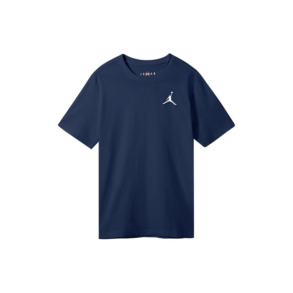 Jordan Jumpman Logo Embroidered Sport Crew Neck Short Sleeve T-Shirt Men Tops Navy-Blue DC7486-410