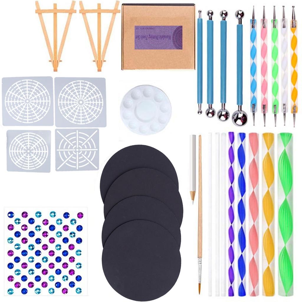 31 Pieces Mandala Dotting Tools Set Professional Mandala Dotting Tools Painting Kit for Painting