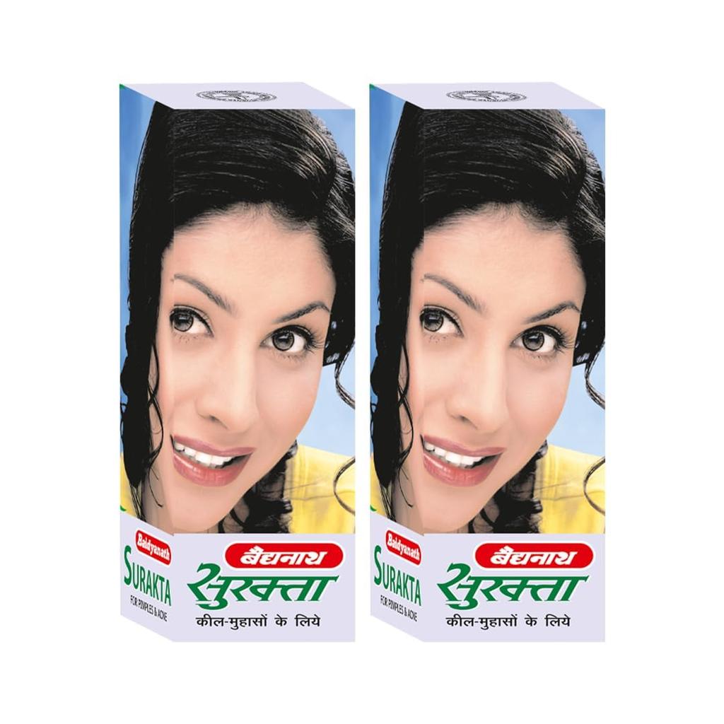 Baidyanath Surakta Herbal Tonic 200 Ml X Pack Of 2 Natural Skin Cleanser And Blood Purifier For Clear Radiant Skin