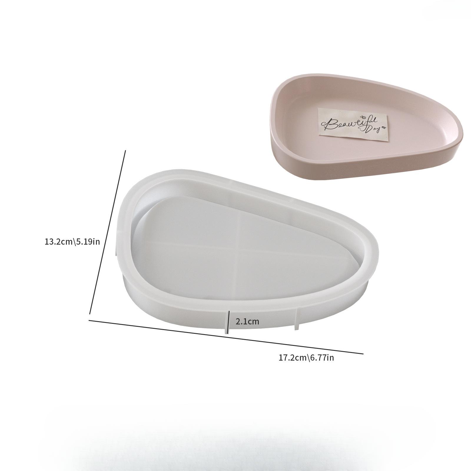 

Сделай сам форма из смолы, форма для гипса для ароматерапии, цементный поднос для хранения, круглый, треугольный, поднос для украшений, силиконовая форма Pack of 1