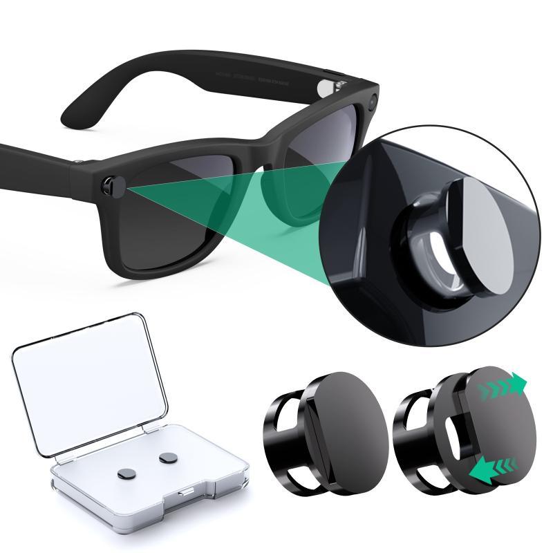 2026 Led Light Cover Adjustable Light Blocker For Ray-Ban Meta Hstn Smart Glasses Compatible With Way-Farer Skyler
