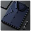 Men's Summer Ice Silk Non-Iron Short-Sleeve Business Shirt
