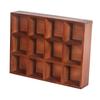Wood Hanging Shadow Box Collectibles Display Case 38.5x7x29.5cm Wall Mounted Style A