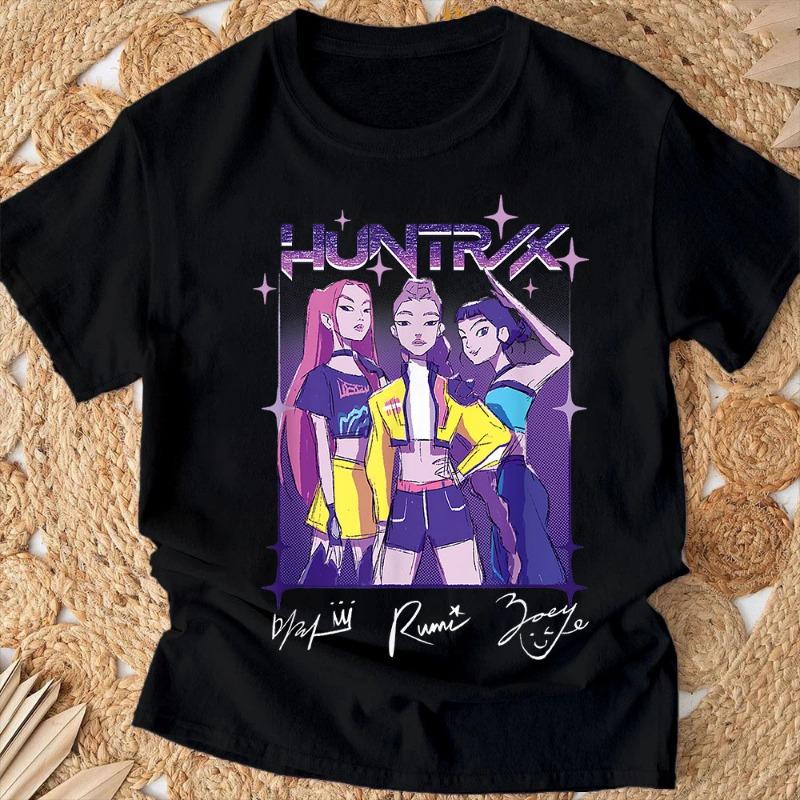 Saja Boys T shirt 2026 New Summer Casual Boys Girls Short Sleeve Tops Anime Kpop Demon Hunters Kids T-shirts Children's Clothing