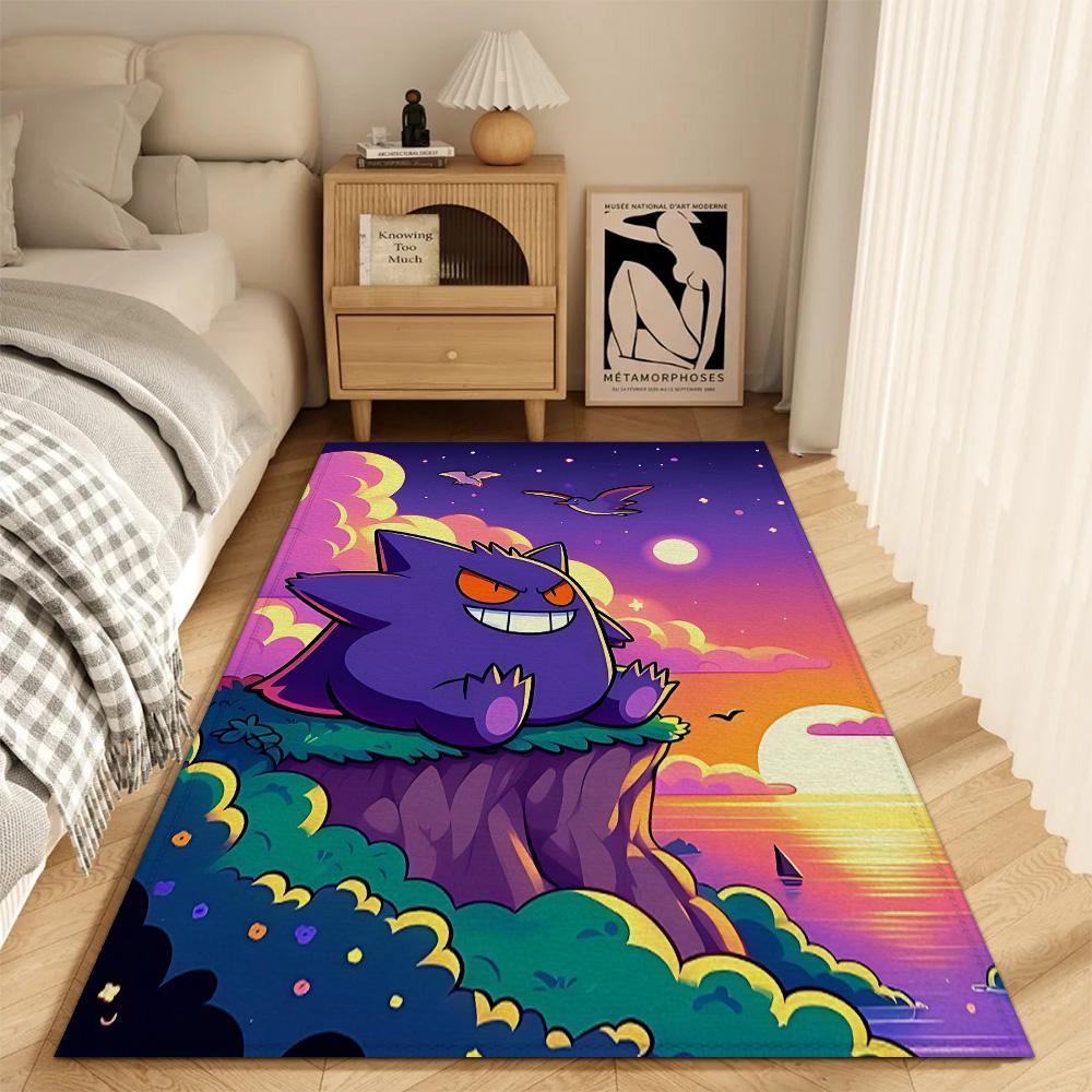 Fashion Entrance Mat Living Room P-Pokemon Rugs Decoration G-gengar Kitchen Carpet Bath Mats Doormat Front Door Balcony House