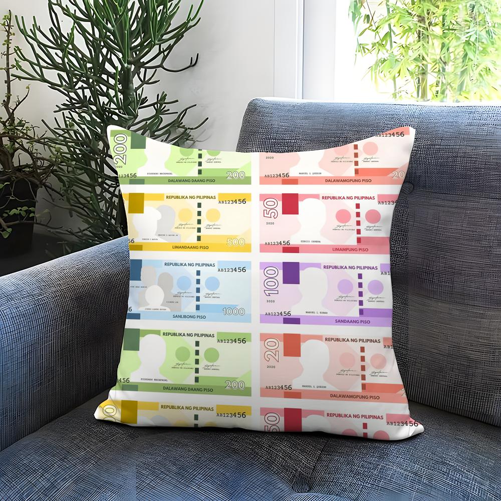 play money Cushion Cover Comfortable Reversible Pillow Cover Ideal for Car Sofa Bedroom & Beyond