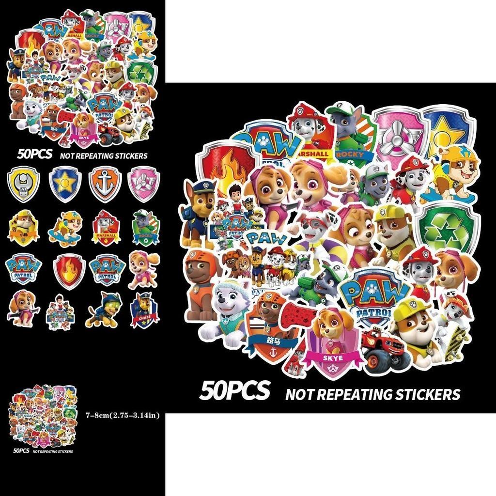 Vibrant Paw Patrol Sticker Pack Set Of 50/100 For Diy Waterproof Suitcase Fun