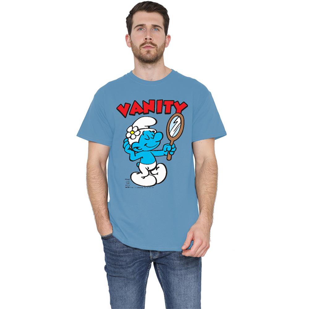 The Smurfs Unisex Adult Vanity Smurf T-Shirt