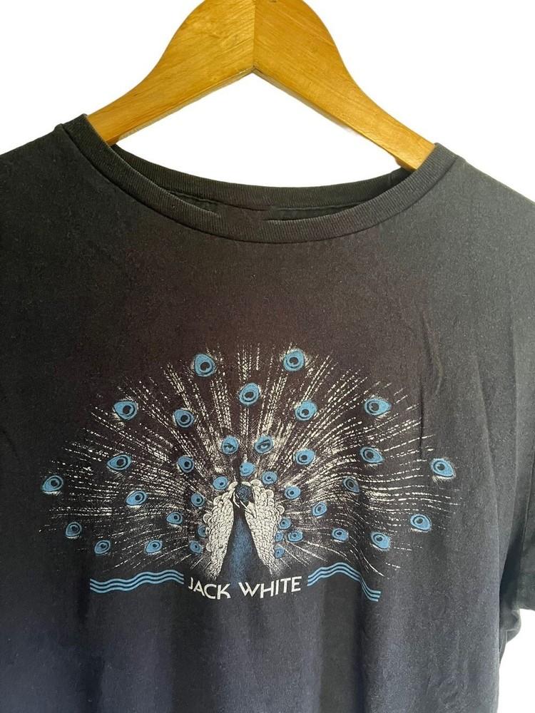 

ВИНТАЖНАЯ РУБАШКА JACK WHITE ЧЕРНОГО ЦВЕТА 100% ХЛОПОК РЕМЕЙК PP2057 Унисекс Футболка L