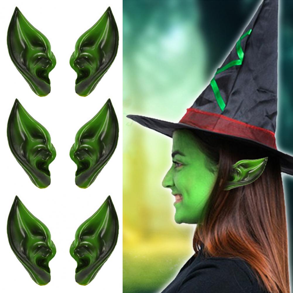 Uszy Elfa Dekoracja Halloweenowa Anime Wróżka Cosplay Akcesoria Sztuczne Anielskie Elfickie Uszy Rekwizyty Kostiumy Zdjęcie Dekoracja Świąteczna