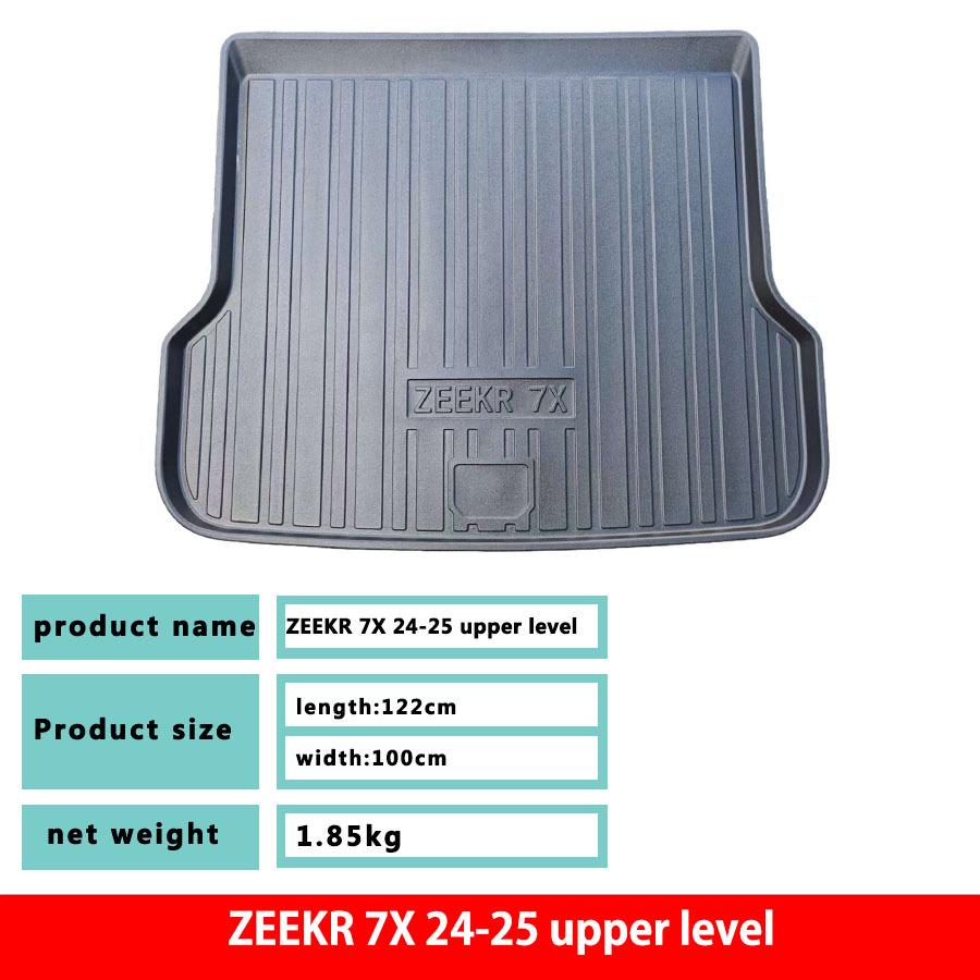 Eco-friendly TPE Waterproof Trunk Mat, Wear-resistant & Durable, for Zeekr 7X (2024-2025).