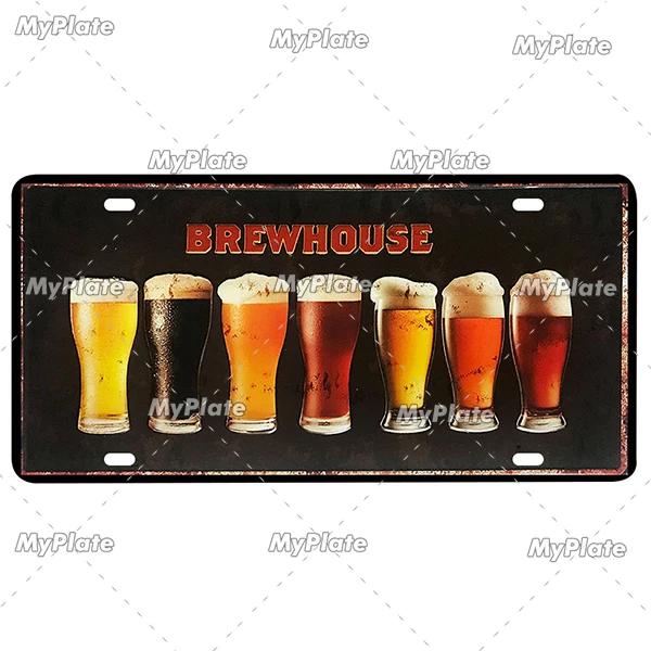 Bar Zeichen Nummernschild Bier Metall Zeichen Zinn Zeichen Vintage Dekor Zimmer Dekor Metall Plaque Mann Höhle Tiki Bar Zeichen wohnkultur