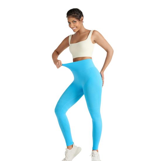 Kadın Yoga Taytları Karın Kontrolü Kalça Kaldırıcı Yüksek Belli Dikişsiz Egzersiz Sıkı Pantolonlar Esnek Vücut Şekillendirici Kompresyon Pantolon