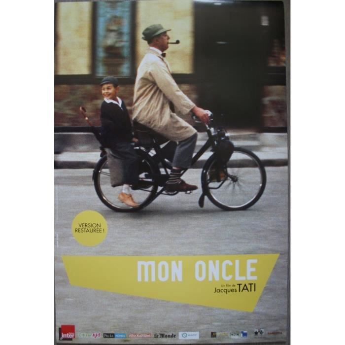 

MON ONCLE Affiche Cinéma Originale Roulée Petit формат 60x40см Jacques TATI