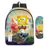 Spongebob Squarepants Children'S School Bag Male And Female Students Backpack Kindergarten Cute Cartoon Backpack Pencil Bag