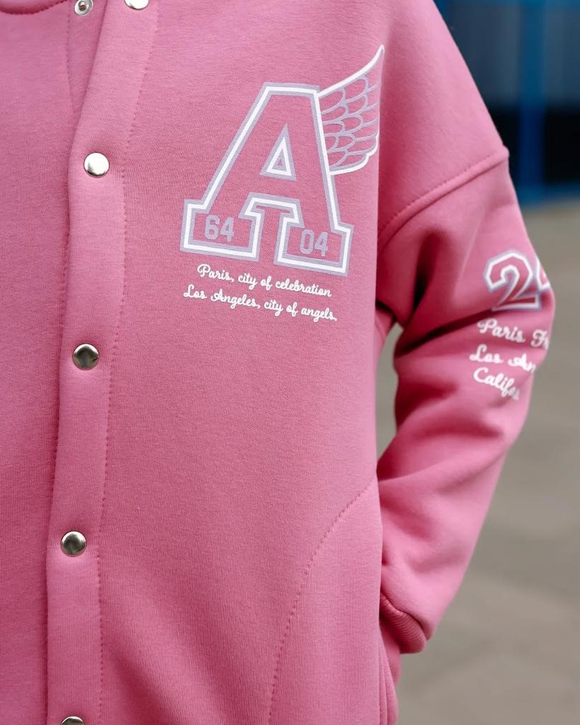 Tracksuit (girls) – Warm Bomber & Pants with Print, Winter , 6443-025-33 HC