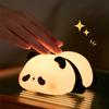 Soft Cute Panda Touch Light Bedside Sleeping Night Light USB Rechargeable LED Squishy Panda Lamp Bedroom Decoration for Children
