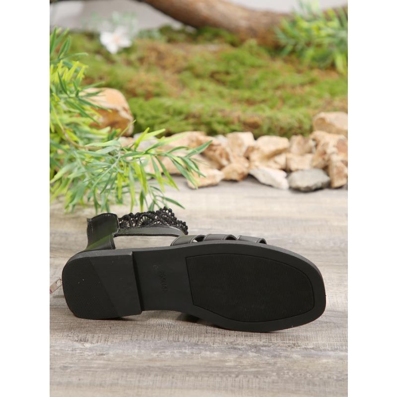 Große Größe Flache Unterseite Casual Sandalen Sommer Neue Ausgehöhlte