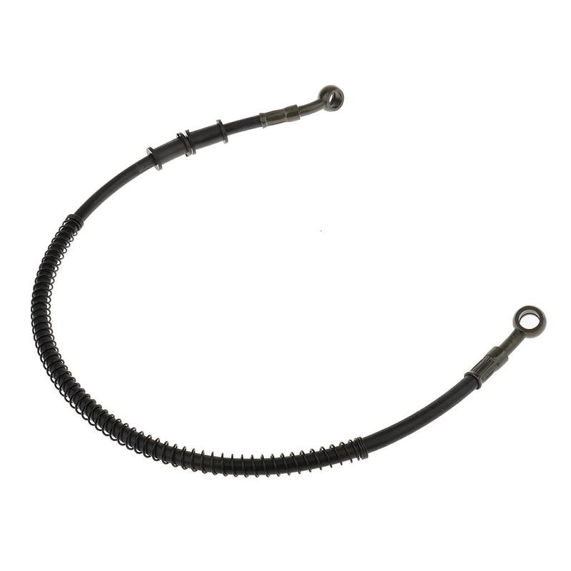 Motorcycle Brake Clutch Line Universal 60cm Metal Rubber Oil Hose for Motorbike Hydraulic Brake System
