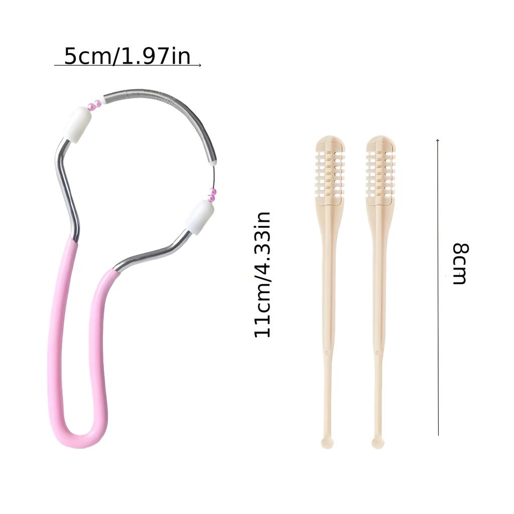Precision Facial Hair Removal Device Spring Loaded Epilator for Women Upper Lip Hair Remover Beauty Tool for Smooth Skin