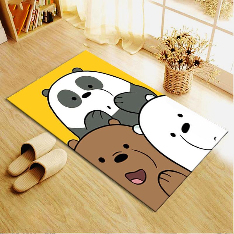 2025 New We Bare Bears Carpet Rug for Living Room Bedroom Home Sofa Decoration,Kids play Non-slip Floor Mat244