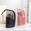 1 Pc Stand Cosmetic Bag For Women Clear Zipper Makeup Bag Travel Female Makeup Brush Holder Organizer Toiletry Bag