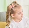 30PCS Random Butterfly Hair Clips for Girls Double Ponytail Hairgripes Ribbon Bows Barrette Kids Headclips