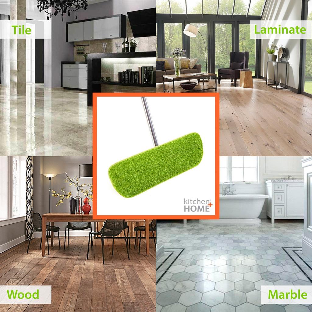 3pc Dual Purpose Wet Mop Head Reusable Flat Mop Head Universal Mop Head