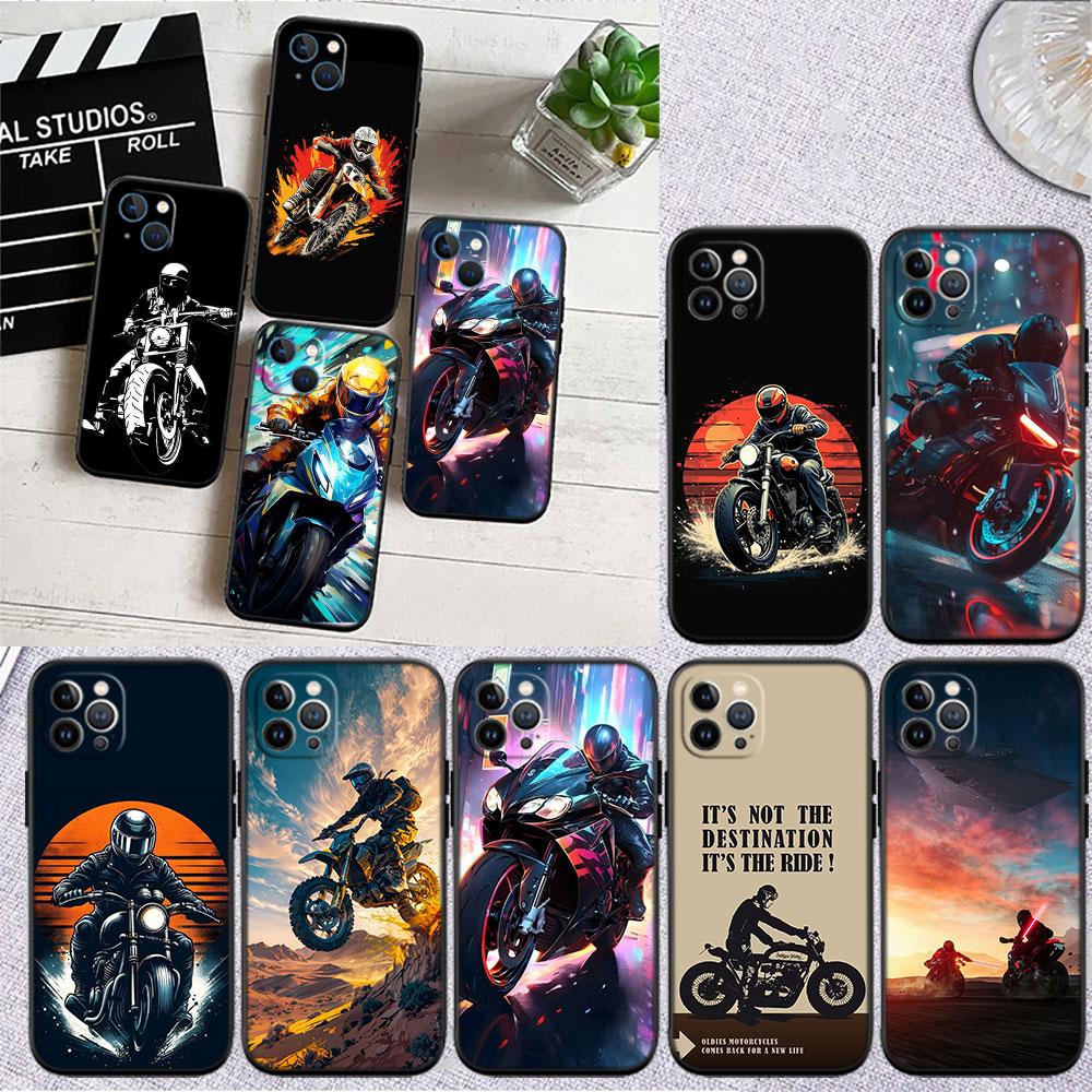 Motorcycle Racing Phone Case for Samsung Galaxy Note 8 9 10 20 S23 S24 S25 Ultra FE + Plus Edge Lite