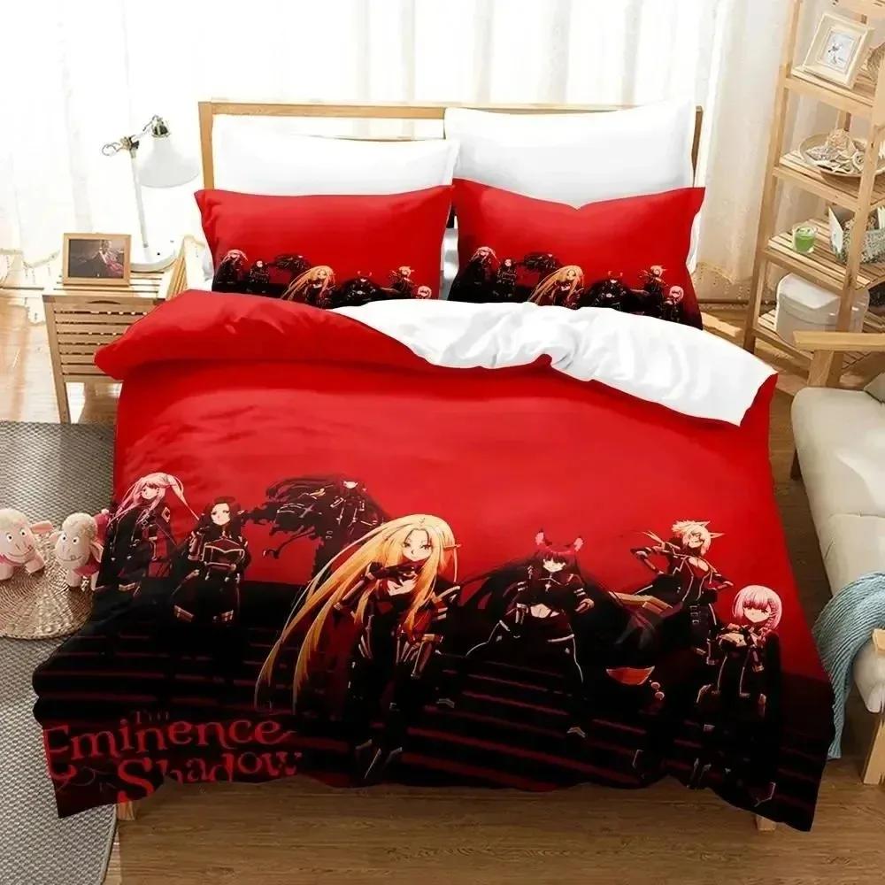 Comforter Anime Eminence In Shadow Bedding Set Boys Girls Twin Queen Size Bed Boys Adult Fashion Home Textileextile