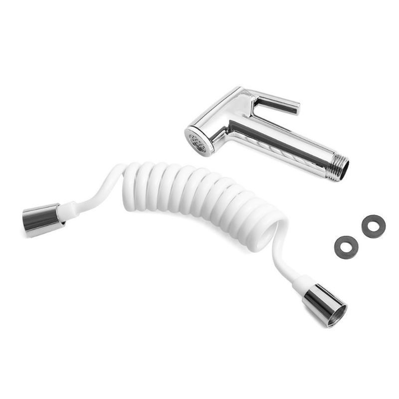 Portable Handheld Diaper Bidet Toilet Shattaf Sprayer Bathroom Toilet Bidet Shower Head Nozzle with 1.5m Telephone Shower Hose