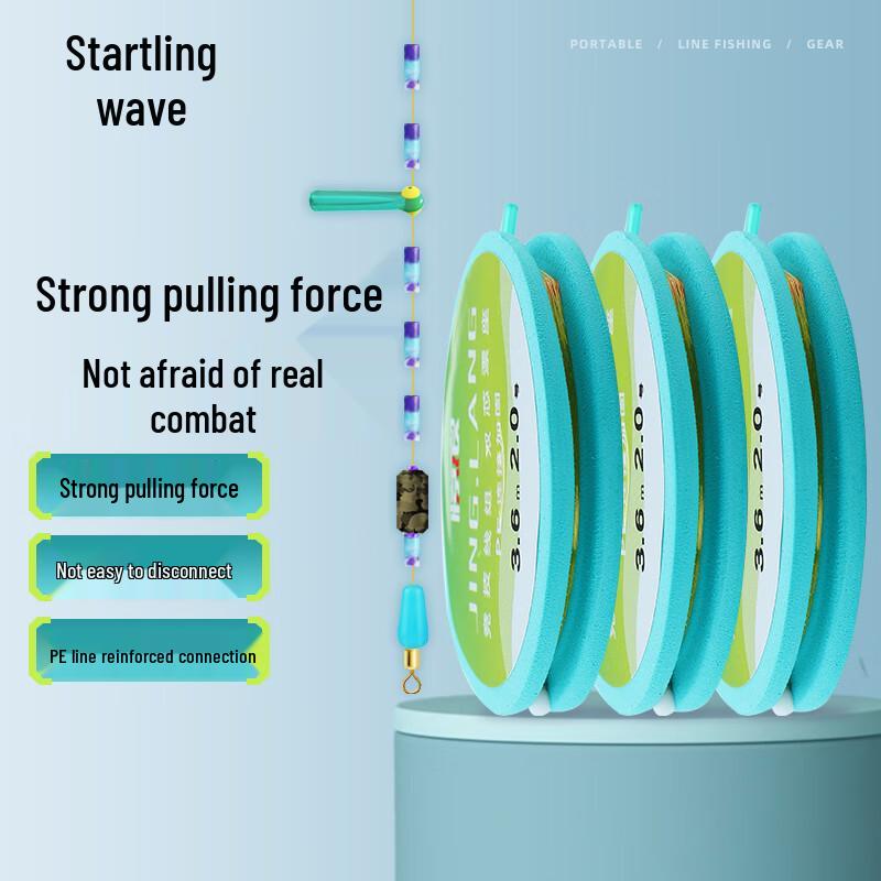 Jinglang Pre-Tied Nylon Main Fishing Line Set