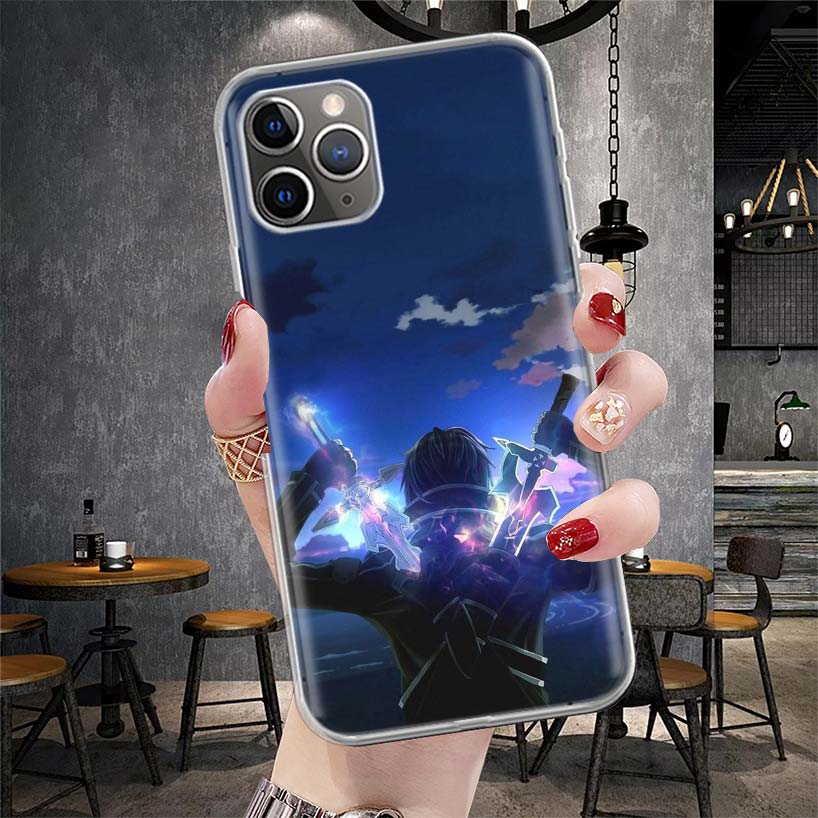 Sword Art Online Anime Soft Phone Case For IPhone 11 17 Air 16E 16 Pro Max 15 + 14 Plus 13 Mini 12 Apple 7 SE 8 Fundas Coque 11