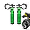 Motorcycle Foot Pegs Bike Step Bars Left and Right Set Aluminum Alloy Foot Pegs