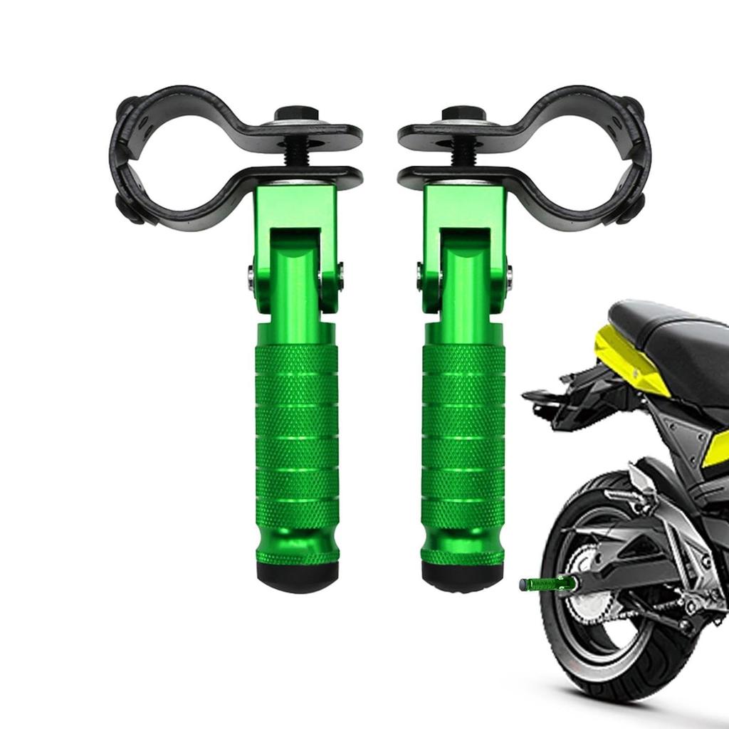 Motorcycle Foot Pegs Bike Step Bars Left and Right Set Aluminum Alloy Foot Pegs