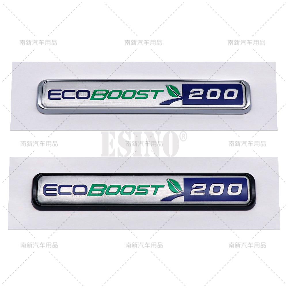 3D ABS Ecoboost 180 200 245 4WD Rear Trunk Fender Adhesive Badge Tailgate Displaceme Decorative Emblem for Ford