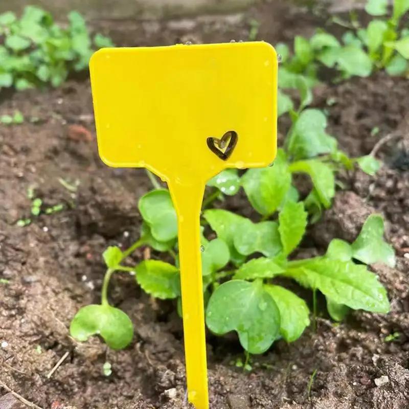 Plant Name Stakes 100Pcs Plastic Plant Labels Waterproof Garden Tags Nursery Stake Flowers Markers Herbs Sign Classification