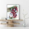 5D DIY Diamond Painting Red Fruits Cross Stitch Kit Mosaic Diamond Embroidery Rose Full Round Square Drill Home Decoration